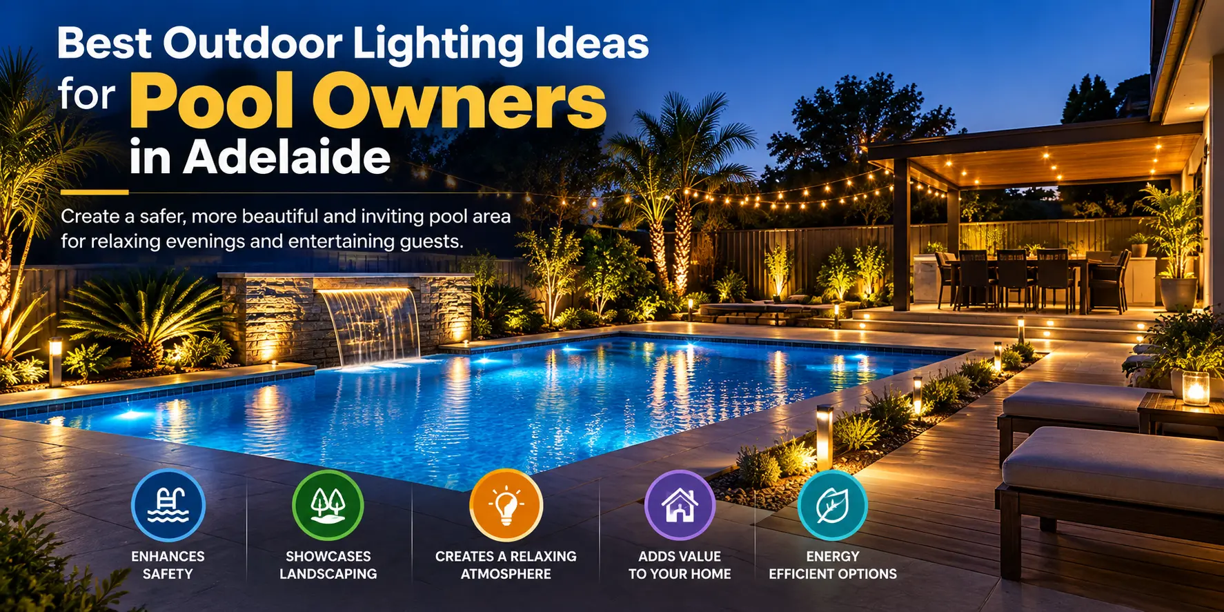 Outdoor Lighting Ideas Around Pools: Create a Safe, Stylish, and Functional Backyard